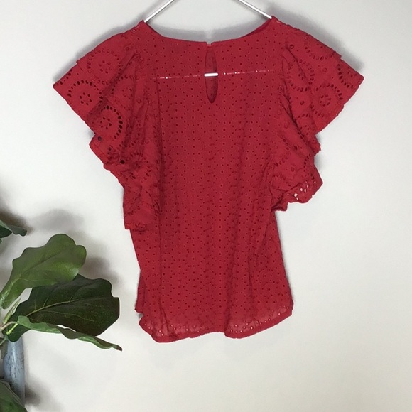 Strut & Bolt > Red Crochet Top Small - Picture 8 of 9